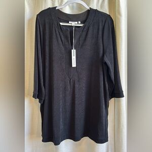 NWT Chico’s Travelers Black Tunic Size 3 (XL)